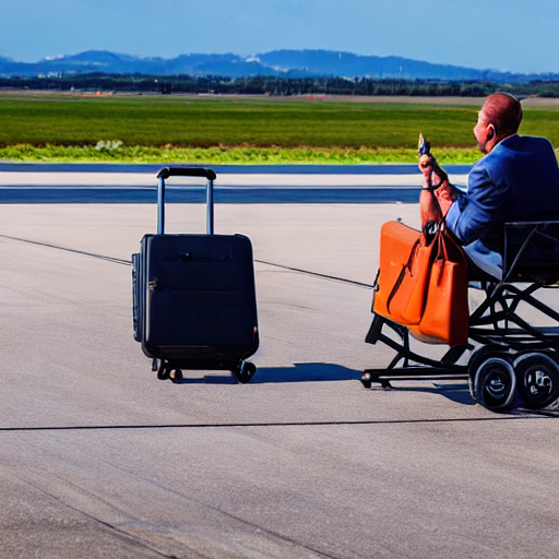 038_A man driving a luggage cart sitting on top of a runway..png
